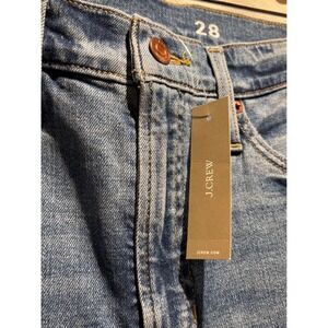 J.Crew Toothpick Skinny Jeans Medium Wash Raw Hem BB969 Womens 28 NEW